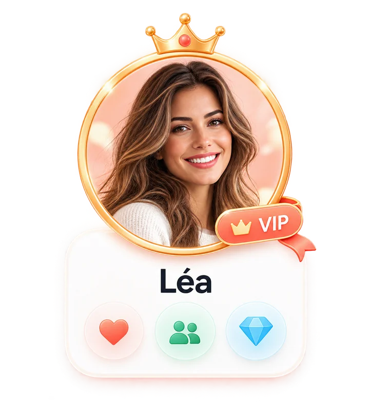 Concept de cadre d’avatar VIP, avec portrait illustratif.