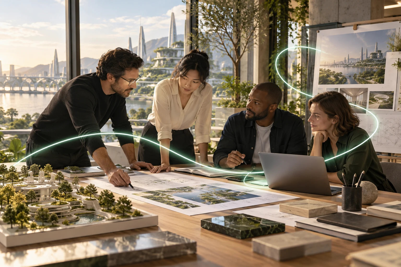 Vision illustrée : Le travail avance quand le contexte circule.